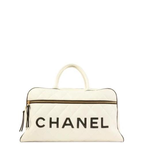 Chanel Vintage Pre-owned Tyg chanel-vskor Beige, Dam