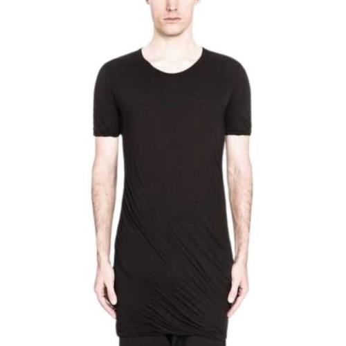 Rick Owens Svart Double Tee Herr T-shirt Black, Herr