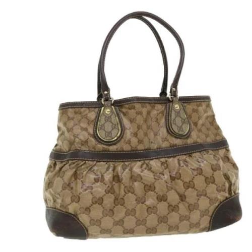 Gucci Vintage Pre-owned Canvas totevskor Beige, Dam