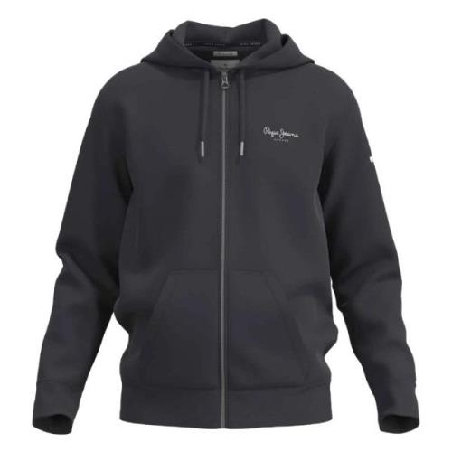 Pepe Jeans Sweatshirt med Sweatshirt med dragkedja Black, Herr