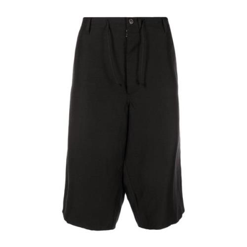 Maison Margiela Svarta Linne Viskos Shorts Ss22 Black, Herr