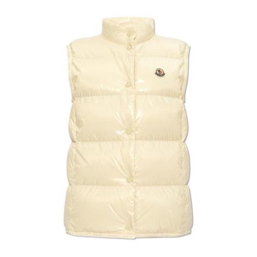 Moncler Vest `Badia` Beige, Dam