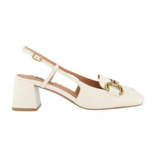 Bibi Lou Slingback Sandaler Vit White, Dam