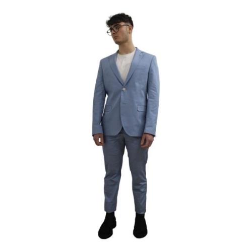 Manuel Ritz Elegant Suit Set Blue, Herr