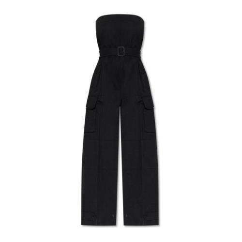 Saint Laurent Off-shoulder jumpsuit Black, Dam