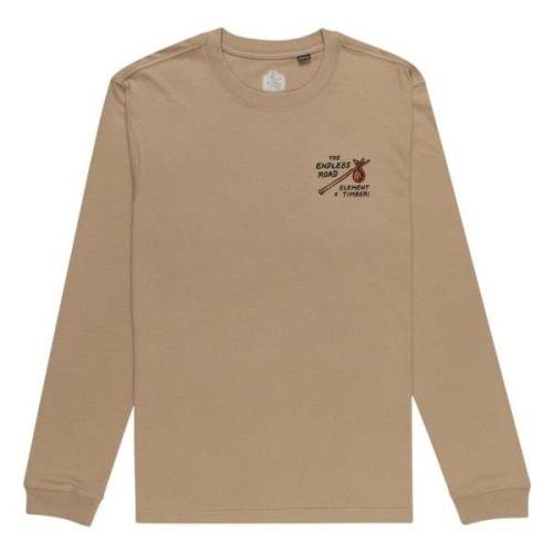 Element Trä Roam Tees Hoodie Brown, Herr