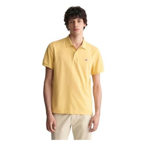 Gant Polo med korta ärmar Yellow, Herr