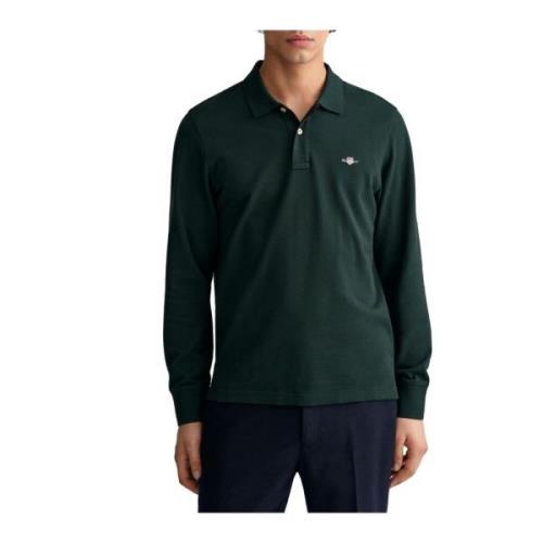 Gant Klassisk Polo Tröja Green, Herr