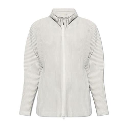 Issey Miyake Veckad Sweatshirt Gray, Herr