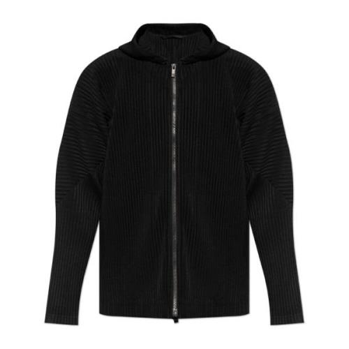 Issey Miyake Veckad Sweatshirt Black, Herr