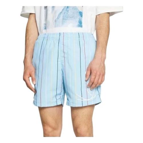 Karl Kani Signatur Pinstripe Shorts Blue, Herr