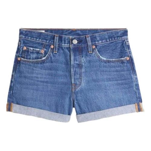 Levi's 501 Rolled Shorts Blue, Dam