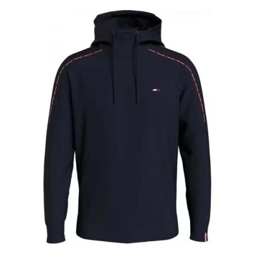 Tommy Hilfiger Piping Hoody Sweatshirt Blue, Herr