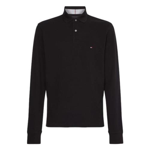 Tommy Hilfiger Långärmad polo Black, Herr