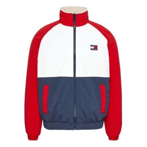 Tommy Jeans Färgblockerad avslappnad huvtröja Multicolor, Herr