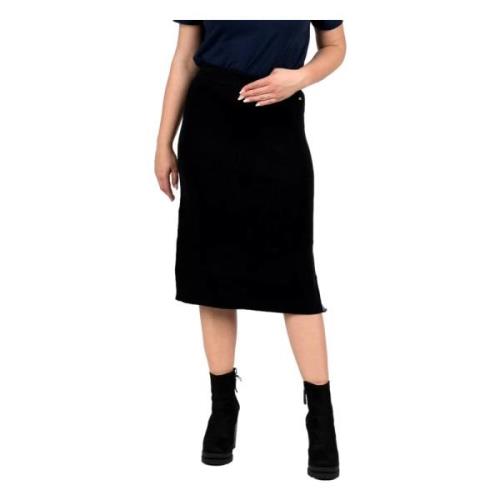 Tommy Jeans Tape Detail Skirt Black, Dam