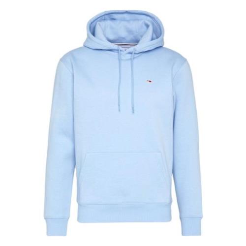 Tommy Jeans Vanlig Fleece Hoodie Blue, Herr