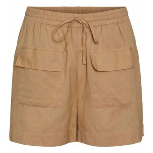 Pieces Pcleena Shorts Brown, Dam