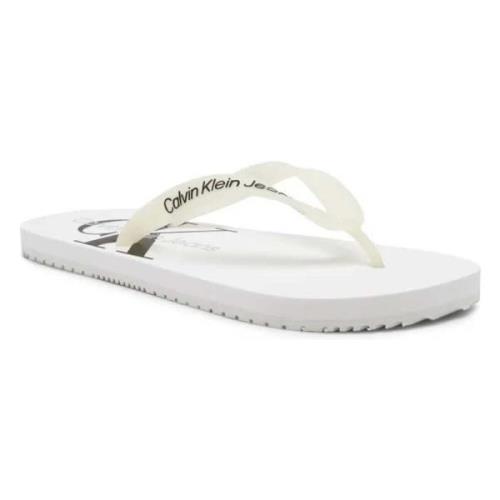 Calvin Klein Jeans Flip Flops White, Herr