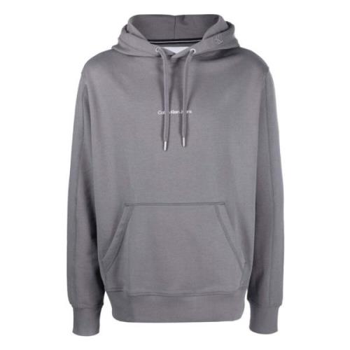 Calvin Klein Jeans Monogram Logo Hoodie Gray, Herr