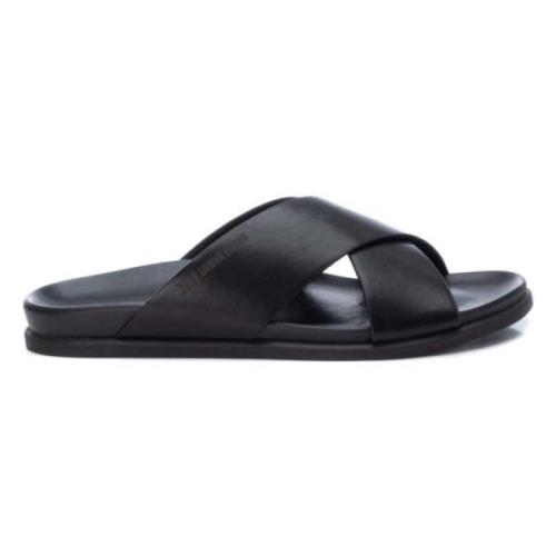 Xti Platta Sandaler Black, Herr