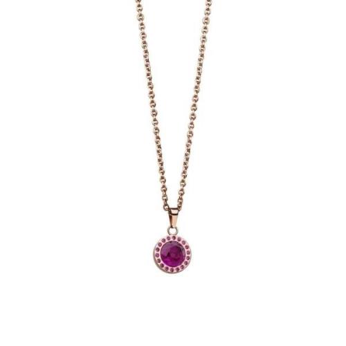 Bering Arctic Symphony Roséguld Halsband Purple, Dam