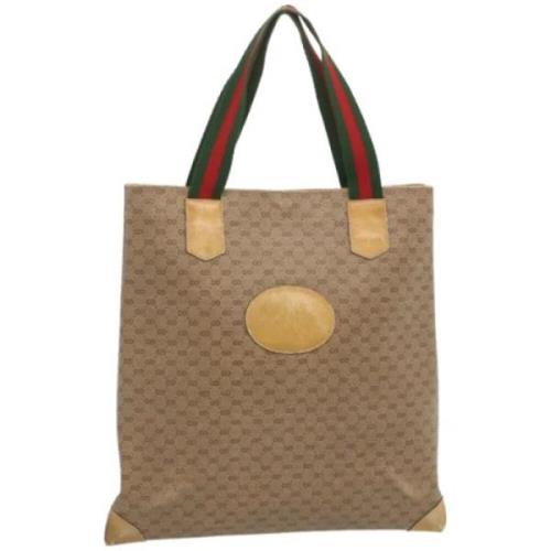 Gucci Vintage Pre-owned Laeder totevskor Beige, Dam