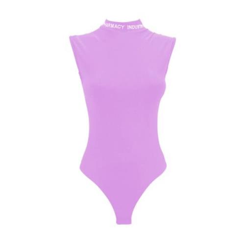 Pharmacy Industry Lycra Ärmlös Body med Broderat Logotyp Purple, Dam