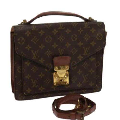 Louis Vuitton Vintage Pre-owned Canvas handvskor Brown, Dam