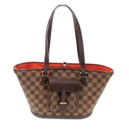 Louis Vuitton Vintage Pre-owned Canvas louis-vuitton-vskor Brown, Dam