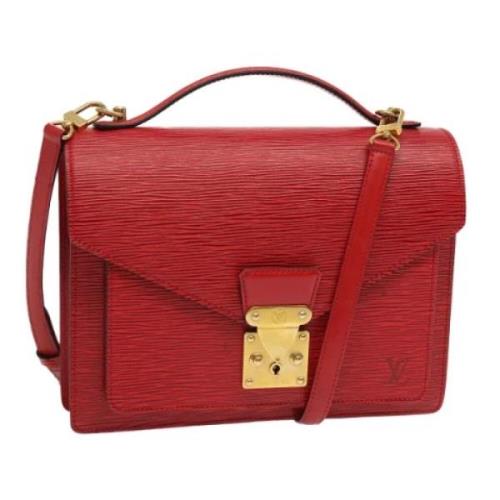 Louis Vuitton Vintage Pre-owned Laeder handvskor Red, Dam