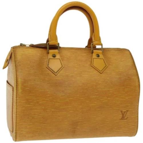 Louis Vuitton Vintage Pre-owned Laeder handvskor Yellow, Dam