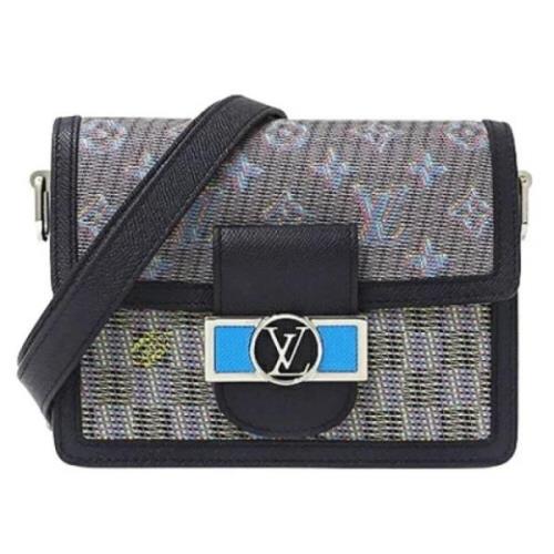 Louis Vuitton Vintage Pre-owned Tyg louis-vuitton-vskor Blue, Dam