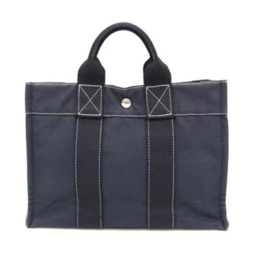 Hermès Vintage Pre-owned Canvas handvskor Blue, Dam