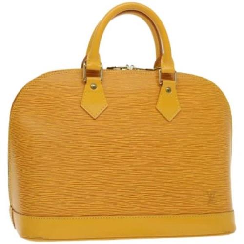 Louis Vuitton Vintage Pre-owned Laeder handvskor Yellow, Dam