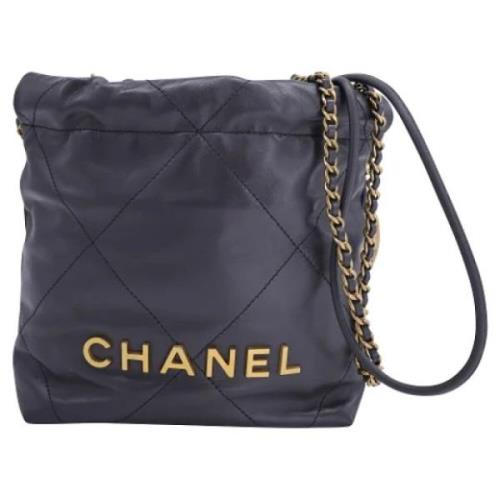 Chanel Vintage Pre-owned Laeder crossbodyvskor Black, Dam