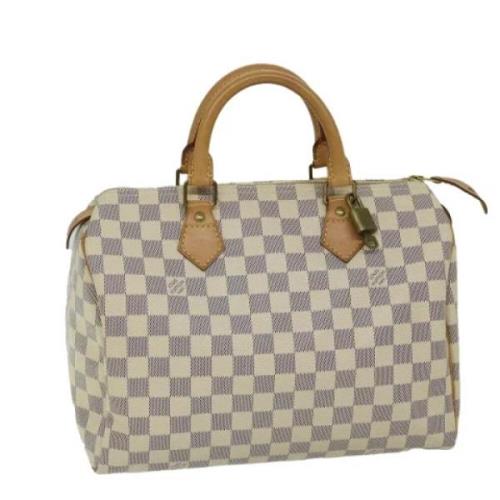 Louis Vuitton Vintage Pre-owned Canvas handvskor White, Dam