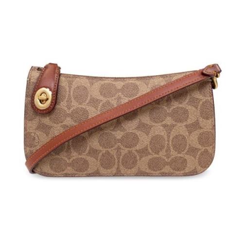 Coach Signature Canvas Axelväska Brown, Dam