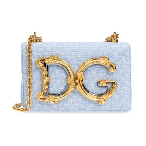 Dolce & Gabbana Axelväska DG Girls Blue, Dam