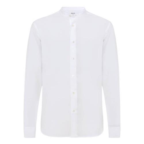 Boggi Milano Regular Fit Tencel Linneskjorta White, Herr