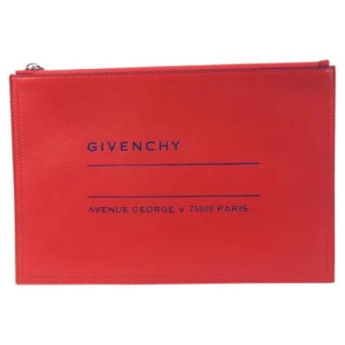 Givenchy Pre-owned Pre-owned Laeder kuvertvskor Red, Dam