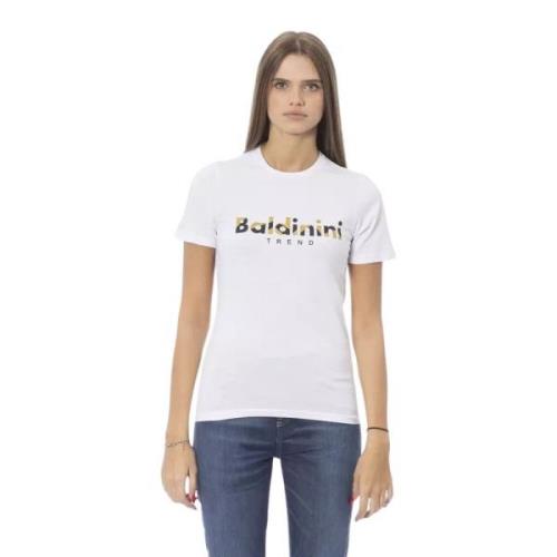 Baldinini Fräsch Vit Bomull Trend T-shirt White, Dam