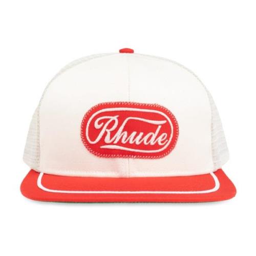 Rhude Baseball Cap White, Herr