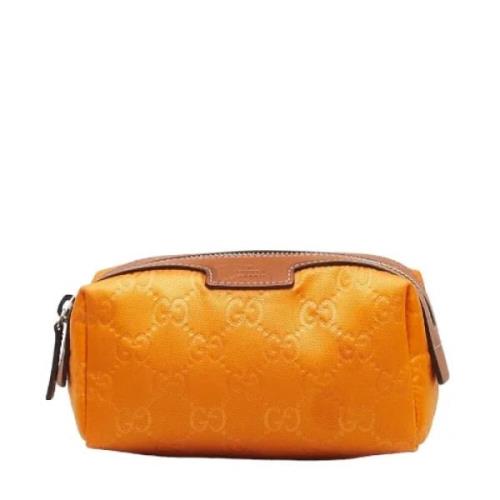 Gucci Vintage Pre-owned Canvas gucci-vskor Orange, Dam