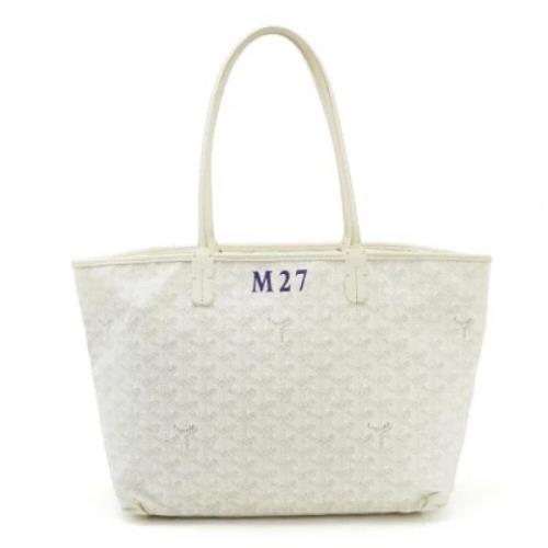 Goyard Vintage Pre-owned Plast axelremsvskor White, Dam