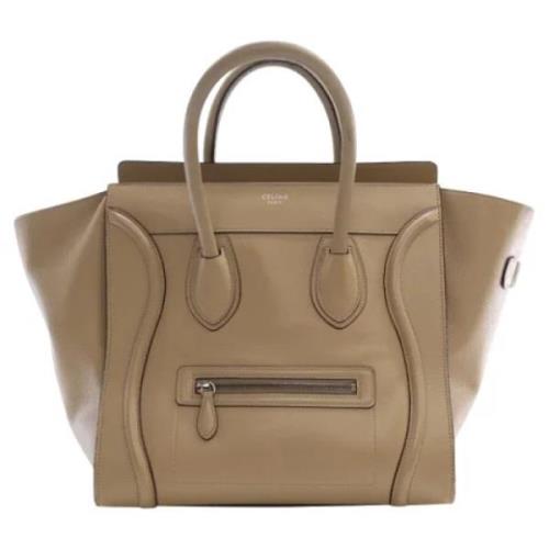 Celine Vintage Pre-owned Laeder handvskor Brown, Dam