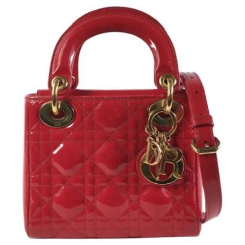 Dior Vintage Pre-owned Laeder handvskor Red, Dam