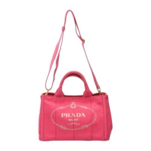 Prada Vintage Pre-owned Tyg prada-vskor Red, Dam