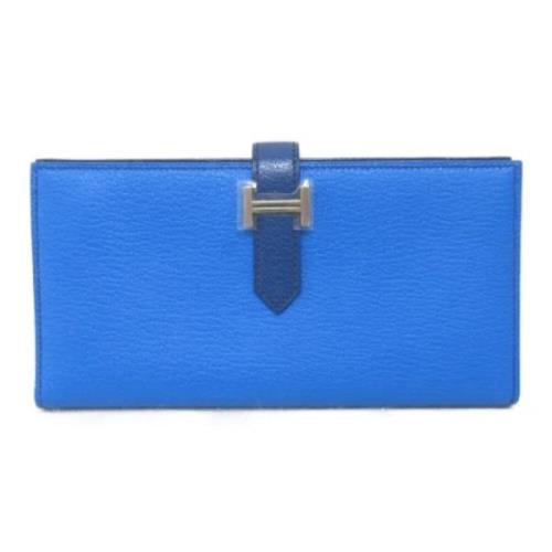 Hermès Vintage Pre-owned Laeder plnbcker Blue, Dam