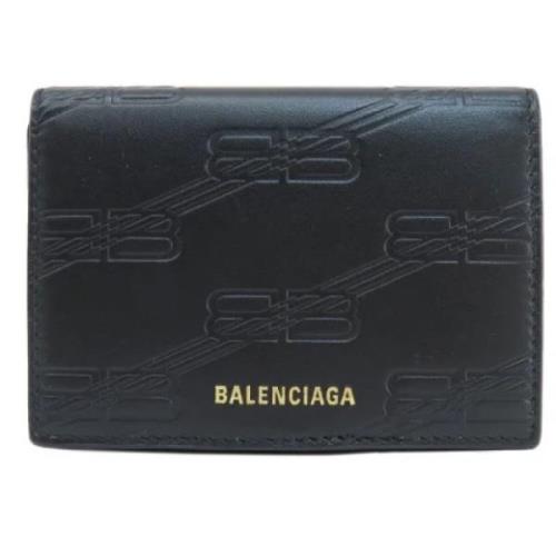 Balenciaga Vintage Pre-owned Laeder plnbcker Black, Dam